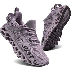 Women's Light Purple Running Walking Tennis Blade Athletic Sneakers Shoes